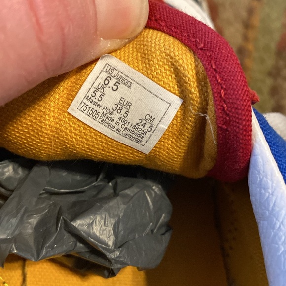 Vans leather canvas size 5.5 mens - Picture 7 of 9